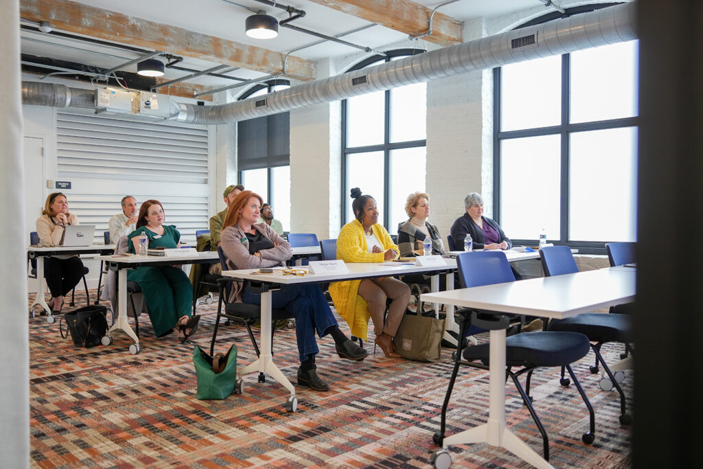 Congdon Yards 3rd Floor Weaving Room group seminar