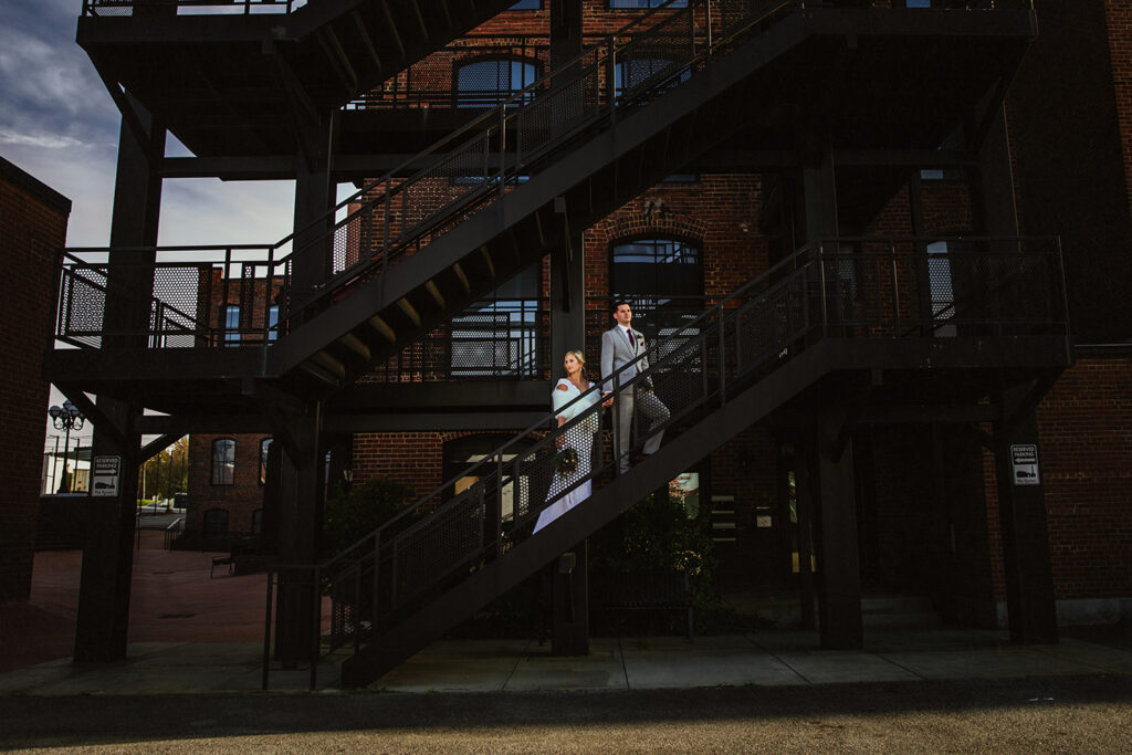 Congdon Yards Outside ascending stairs