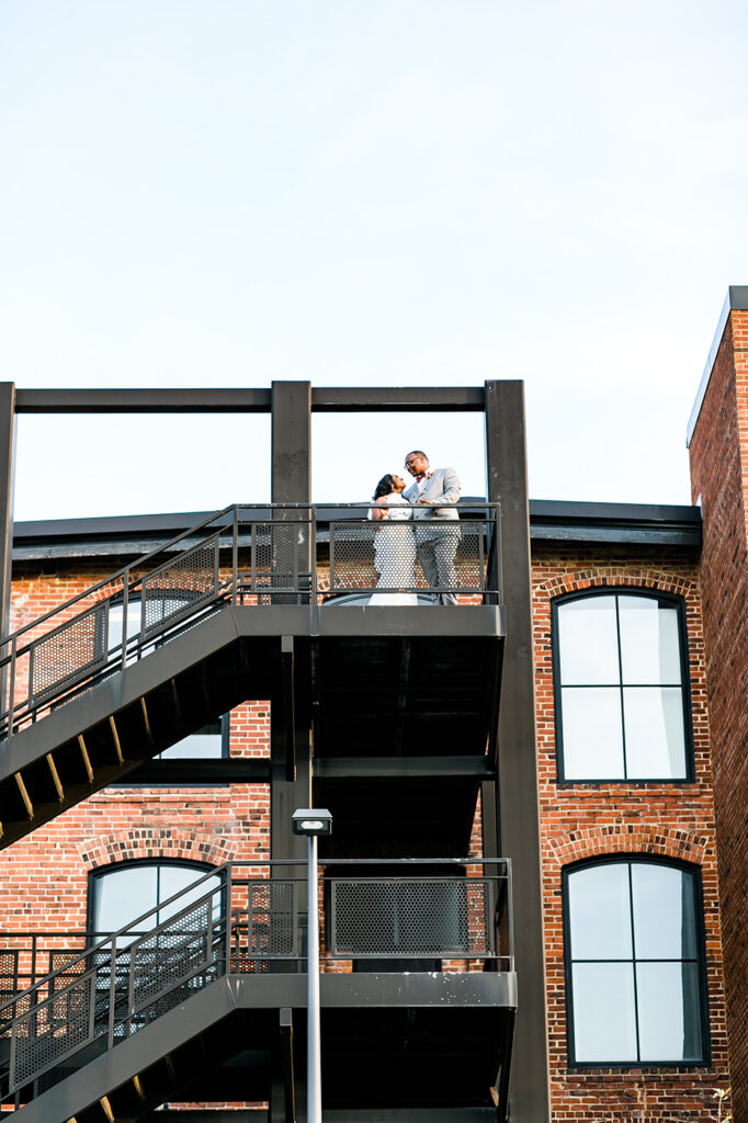 Congdon Yards Outside couple at top of staircase