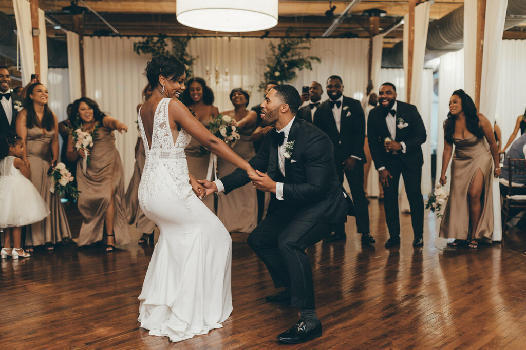 Congdon Yards Pine Room at the Loft first dance joyful