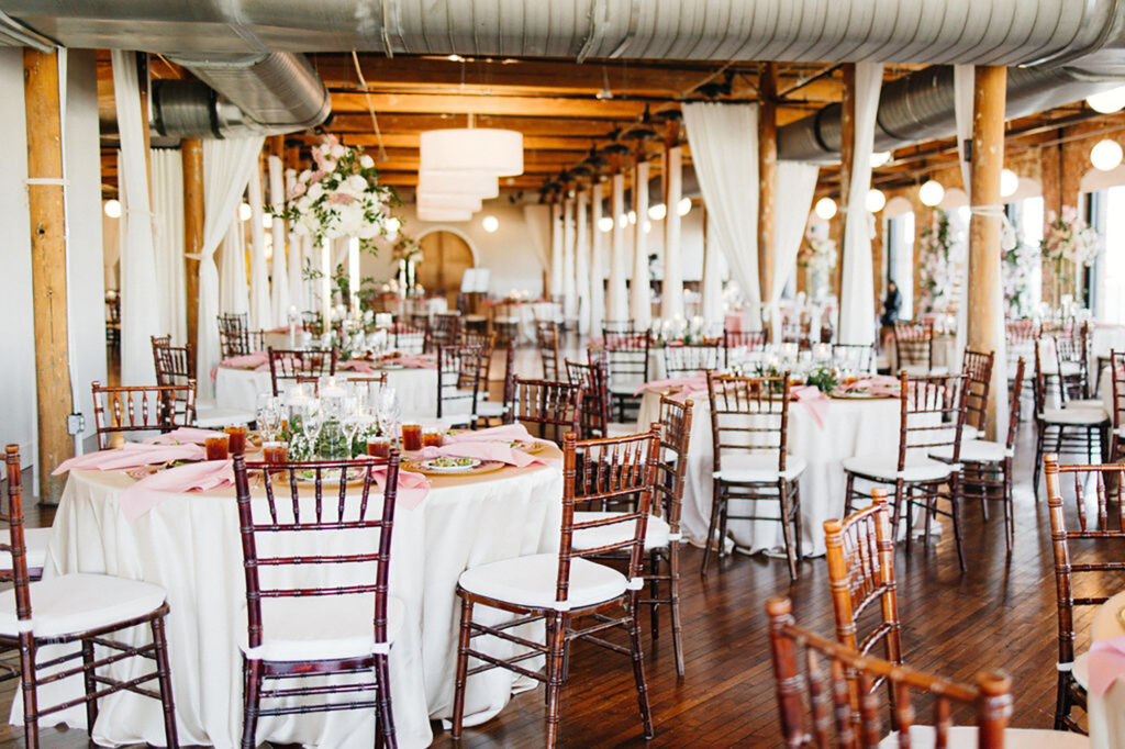 Congdon Yards Pine Room at the Loft with Banquet tables