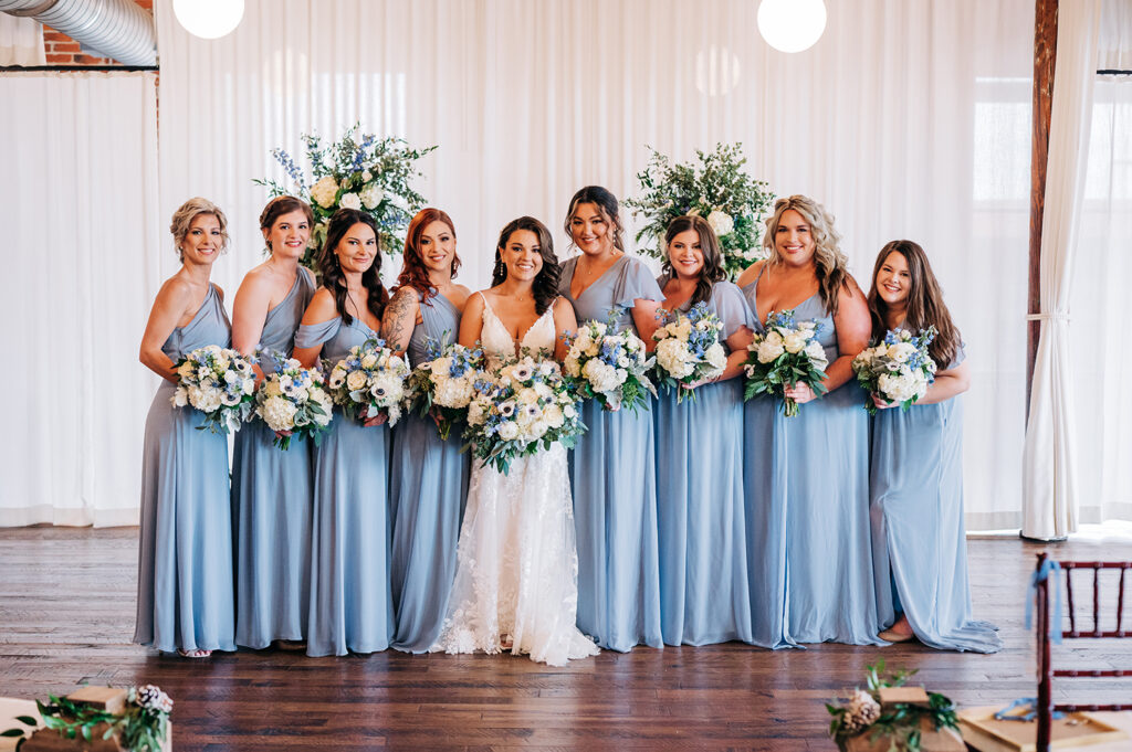 Congdon Yards The Loft Linen Room Bridesmaids