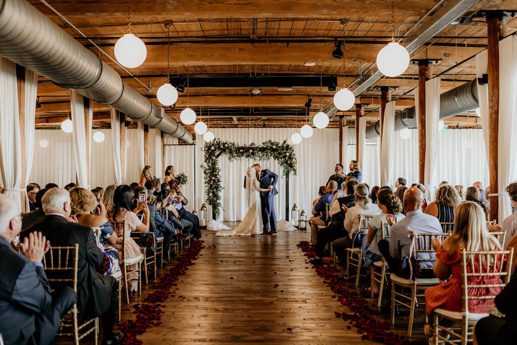 Congdon Yards The Loft Linen Room ceremony