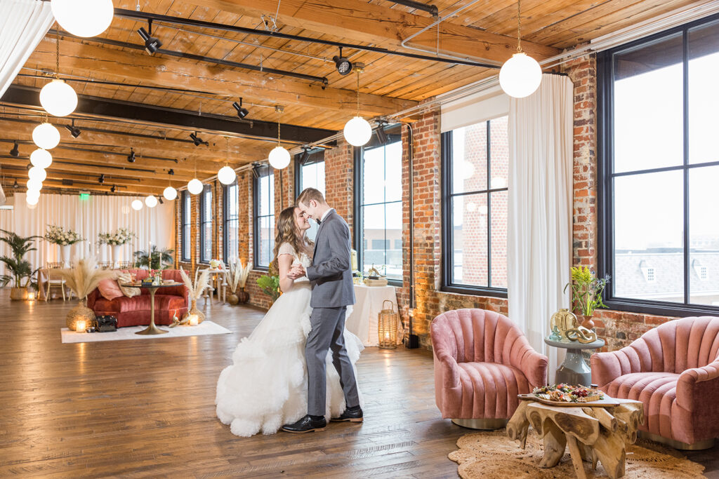 Congdon Yards The Loft Linen Room couple dancing