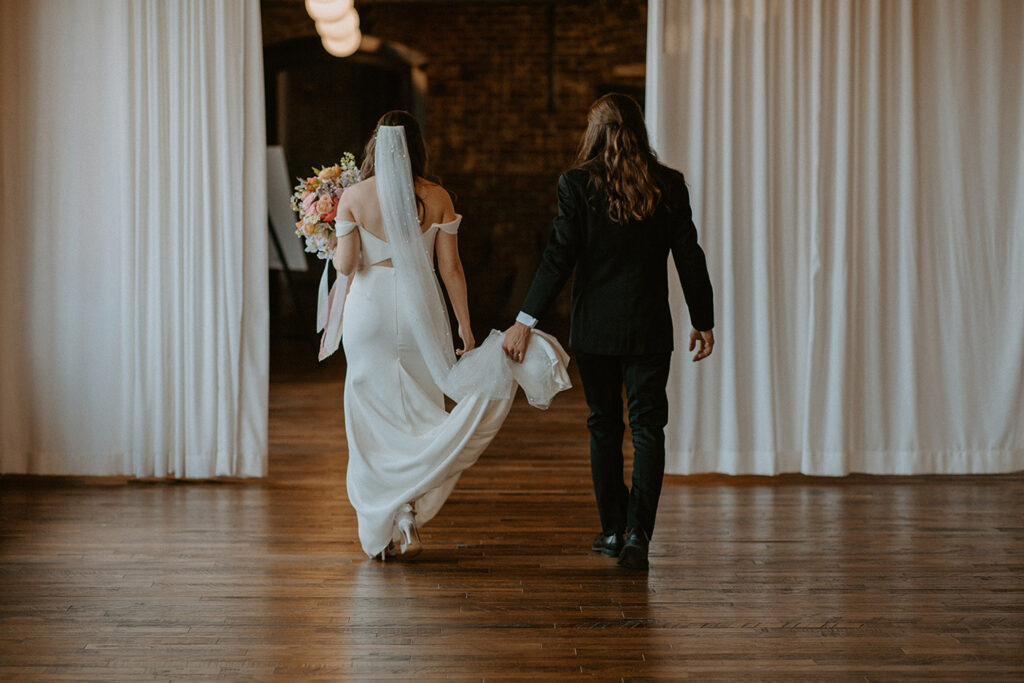 Congdon Yards The Loft Linen Room couple walking out