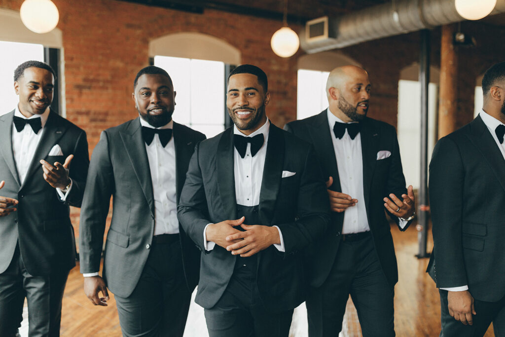 Congdon Yards The Loft Linen Room groomsmen