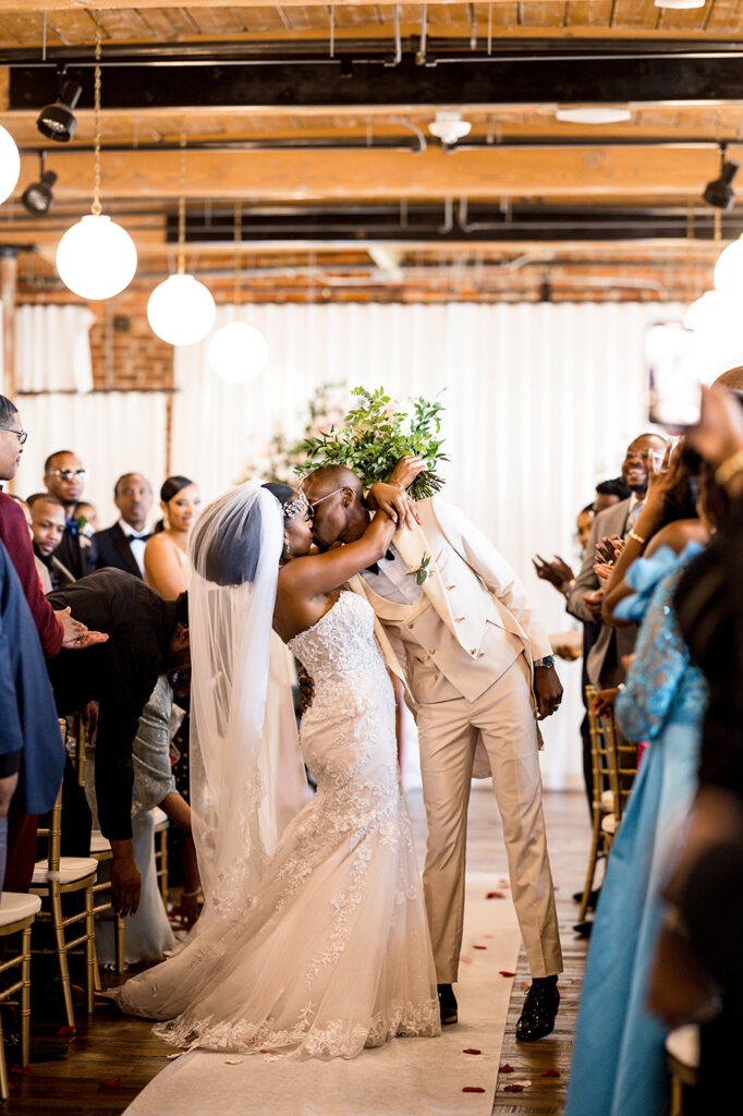 Congdon Yards The Loft Linen Room wedding couple 1