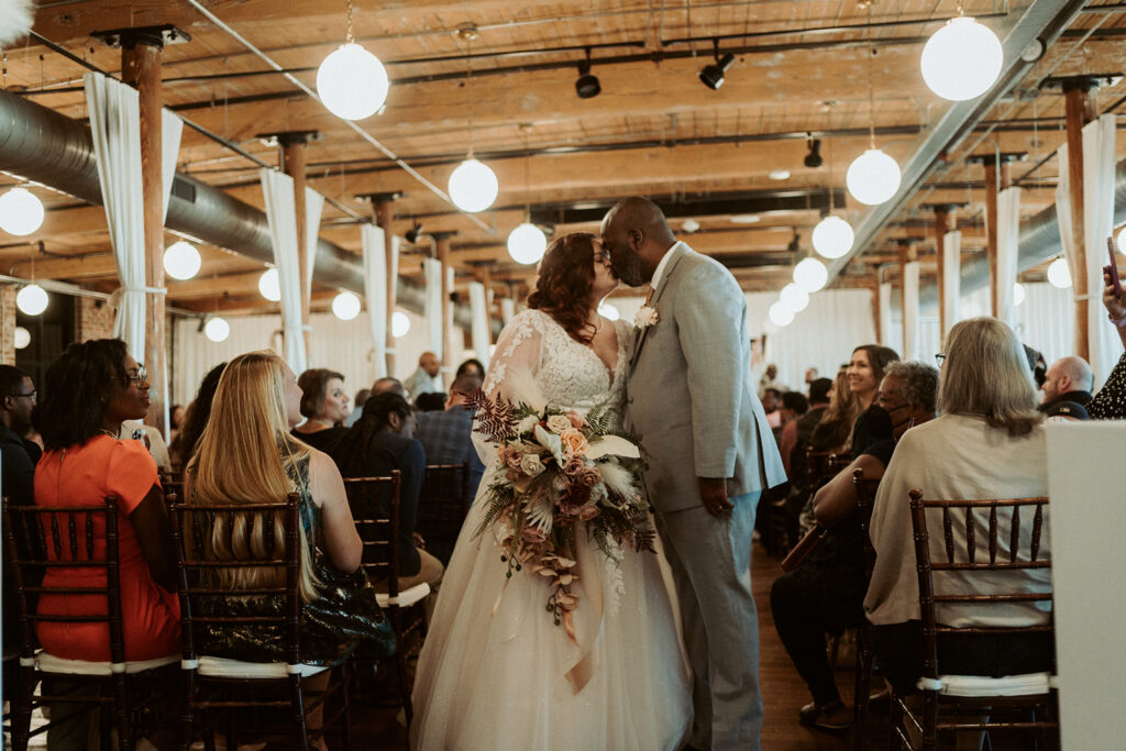 Congdon Yards The Loft Linen Room wedding couple 4