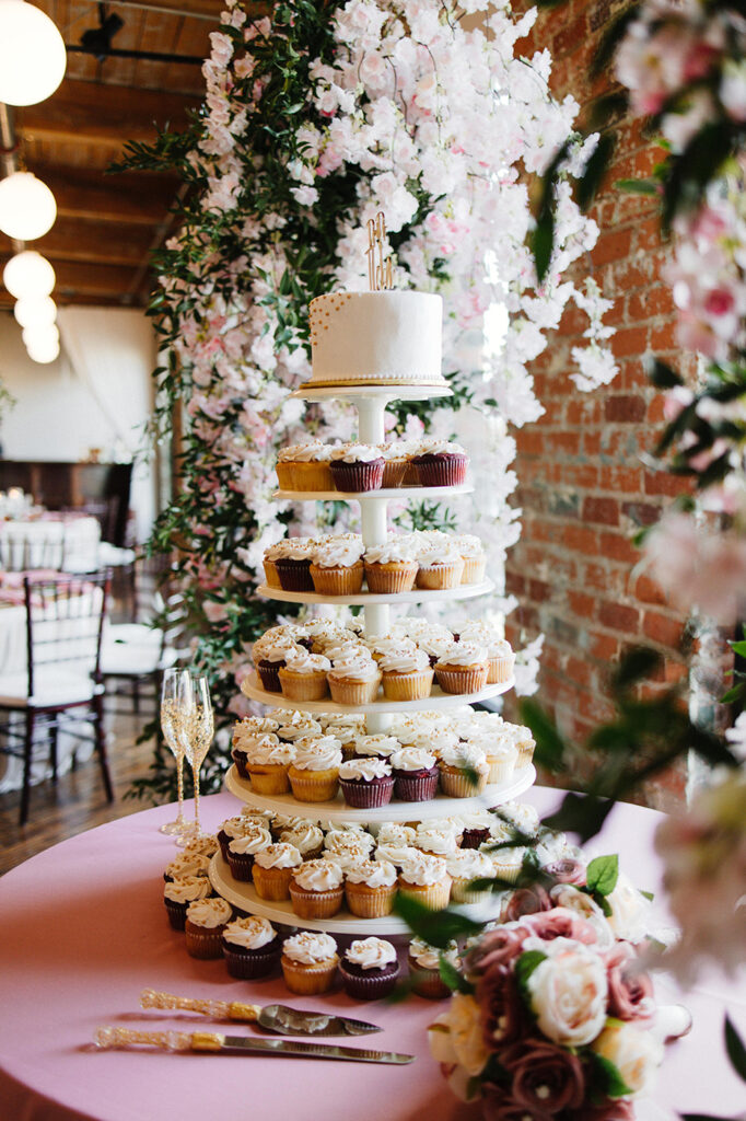 Congdon Yards Wedding Cupcakes Floral