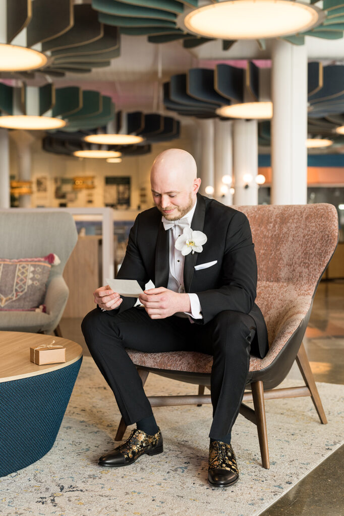 congdon yards the commons groom reading letter